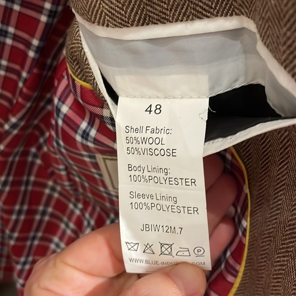 Blue Industry blazer. - Picture 4 of 8